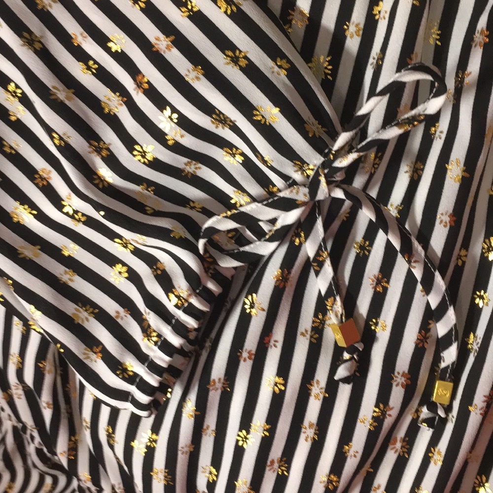 Michael Kors Striped Blouse NWT - Picture 4 of 6